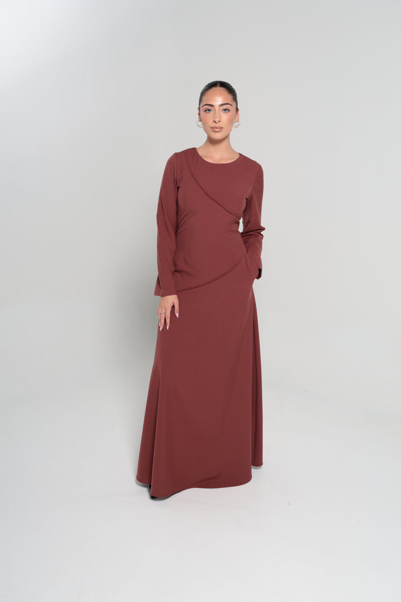 RIYADH MAXI DRESS | MAROON