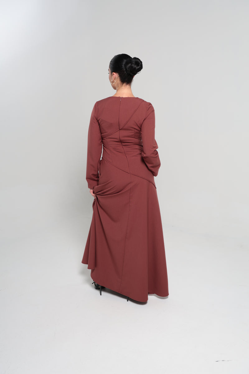RIYADH MAXI DRESS | MAROON