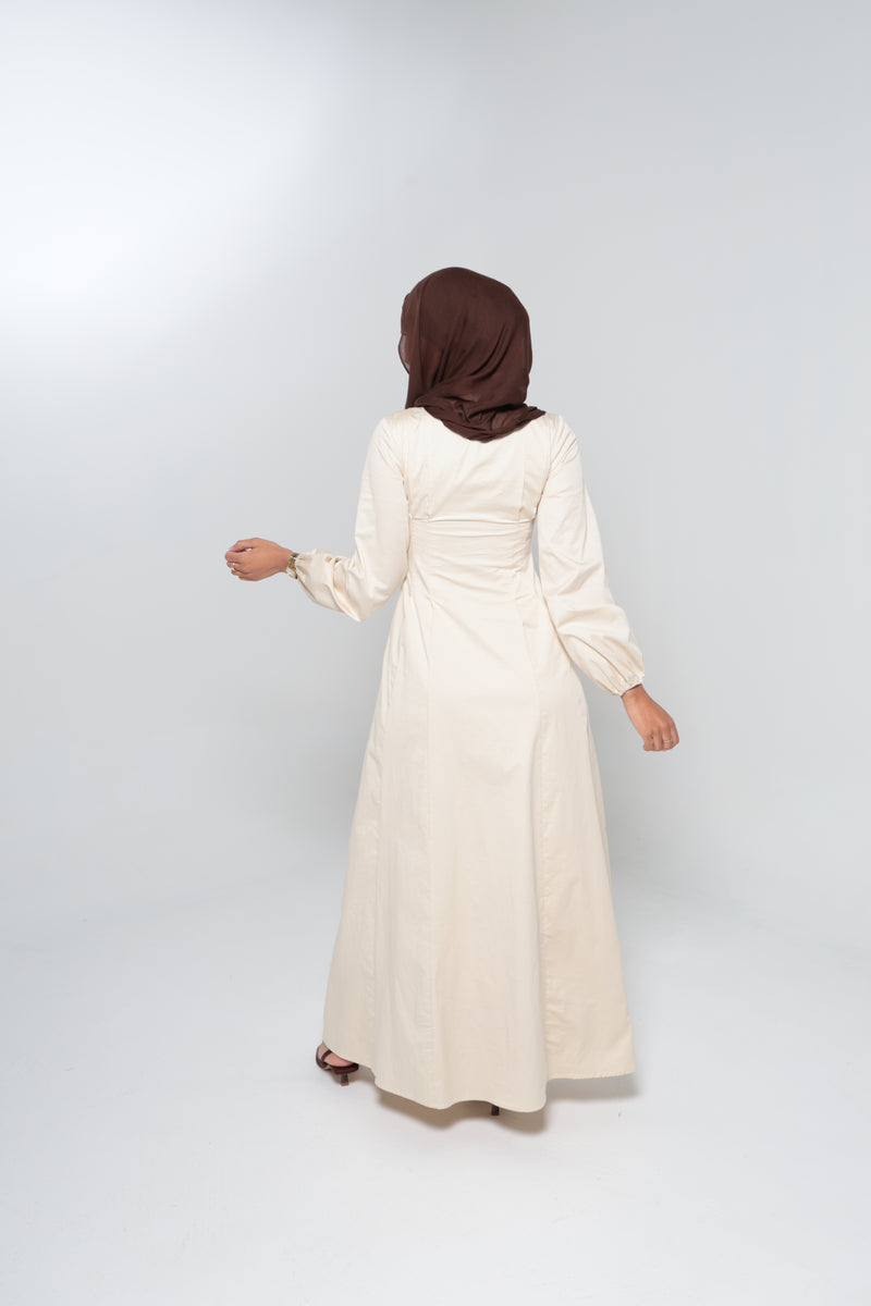 JEDDAH CINCHED MAXI | BEIGE