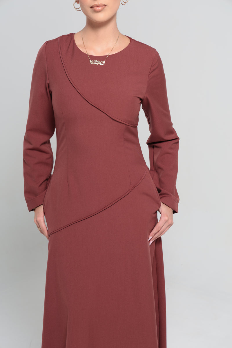 RIYADH MAXI DRESS | MAROON