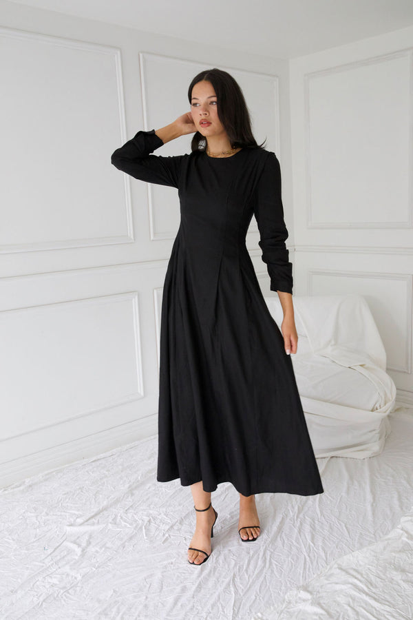 MADINA MAXI DRESS | BLACK