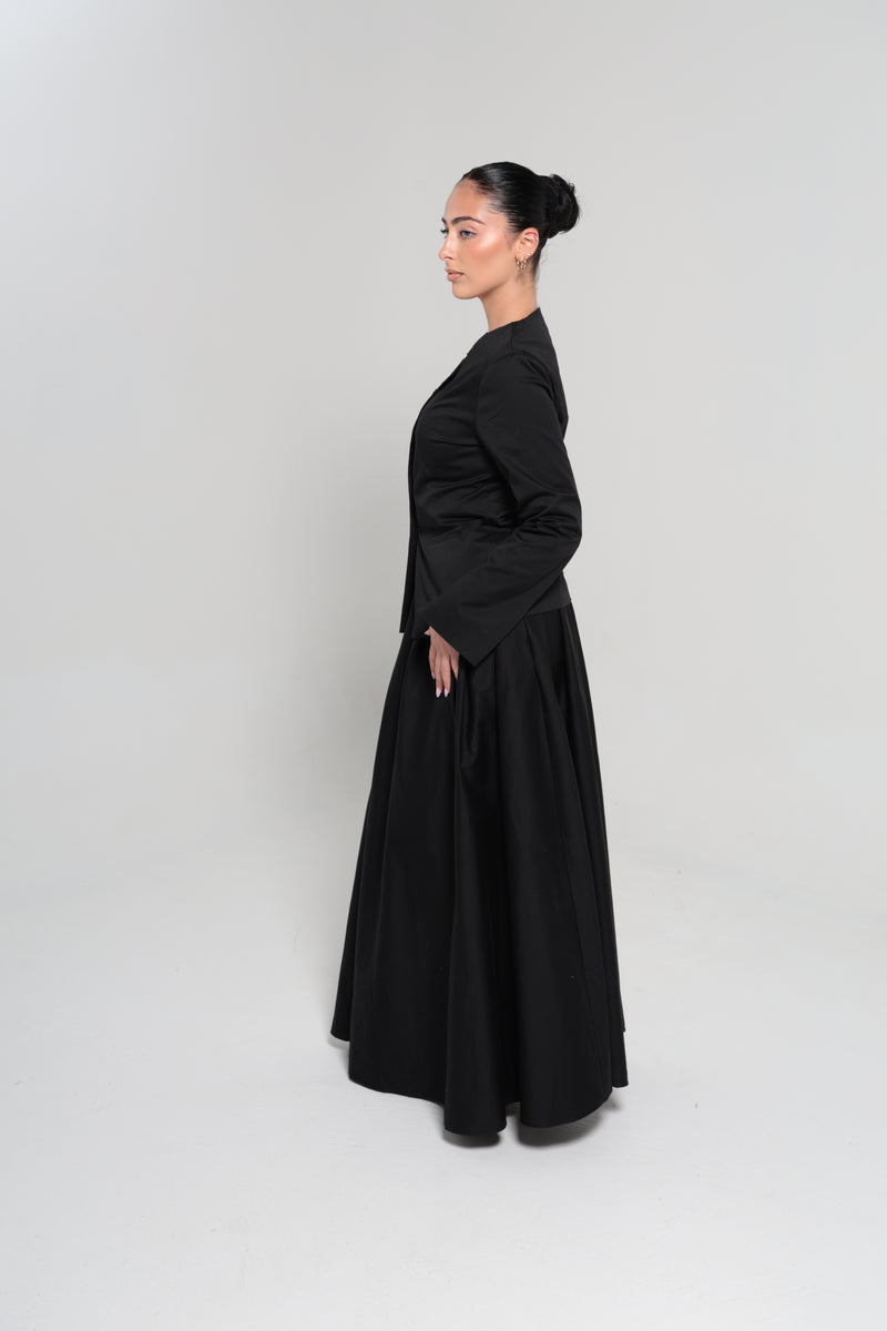 LANCÔME MAXI SKIRT | BLACK