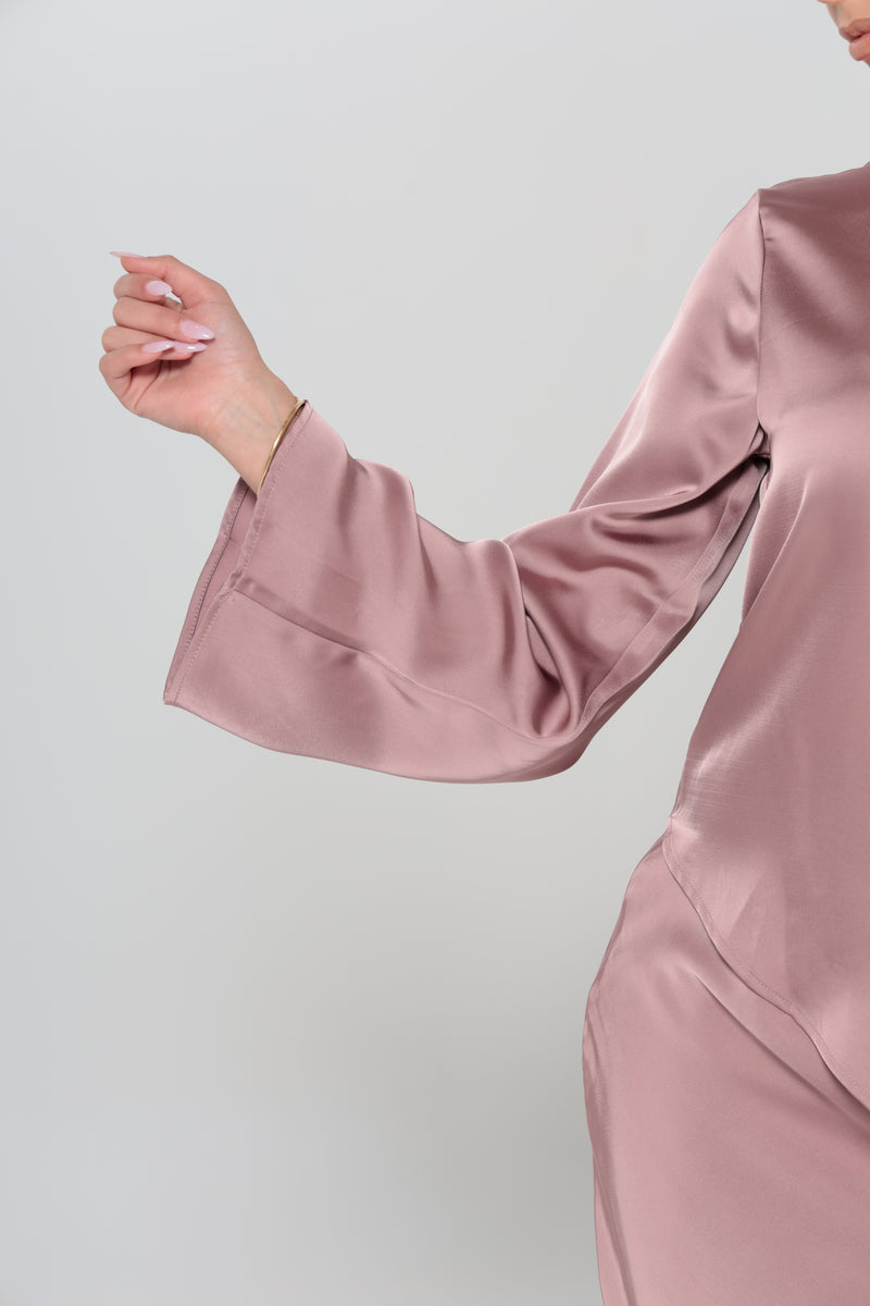 INDULGENCE ASSYMETRICAL TOP | ROSE