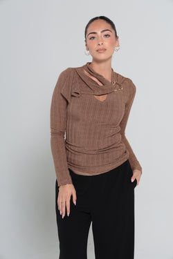 CAPRICE TOP | BROWN