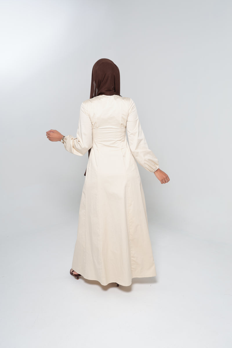JEDDAH CINCHED MAXI | BEIGE