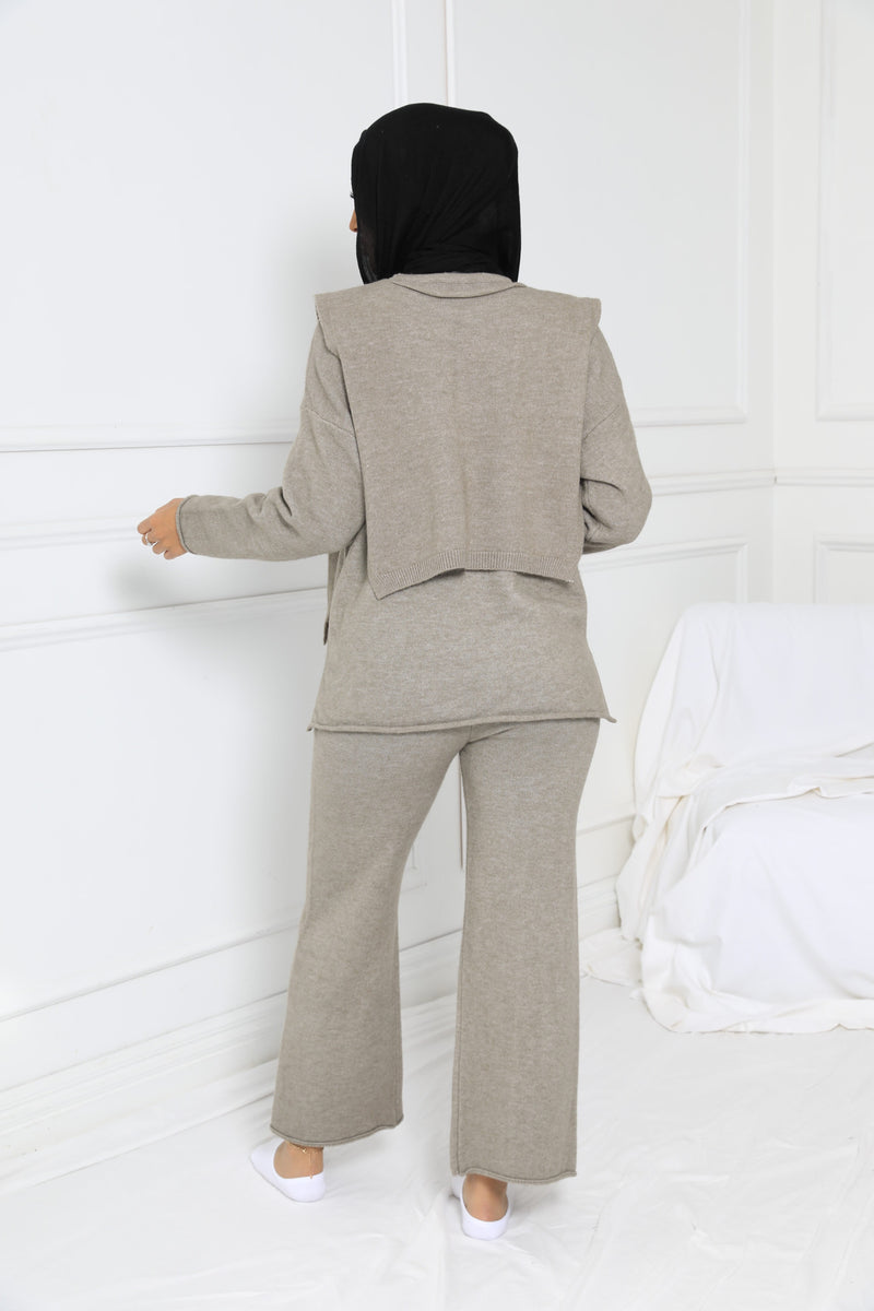 DELUSIONAL KNIT SET | TAUPE