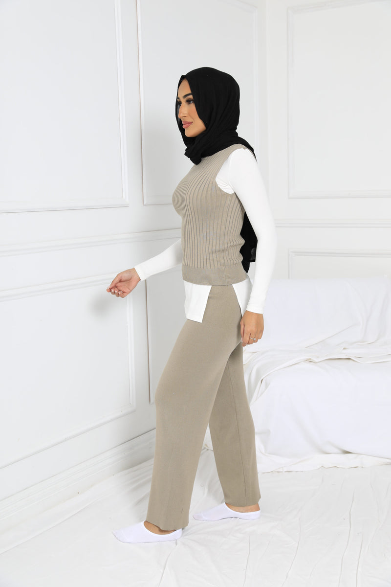 MISTRESS KNIT SET | BEIGE