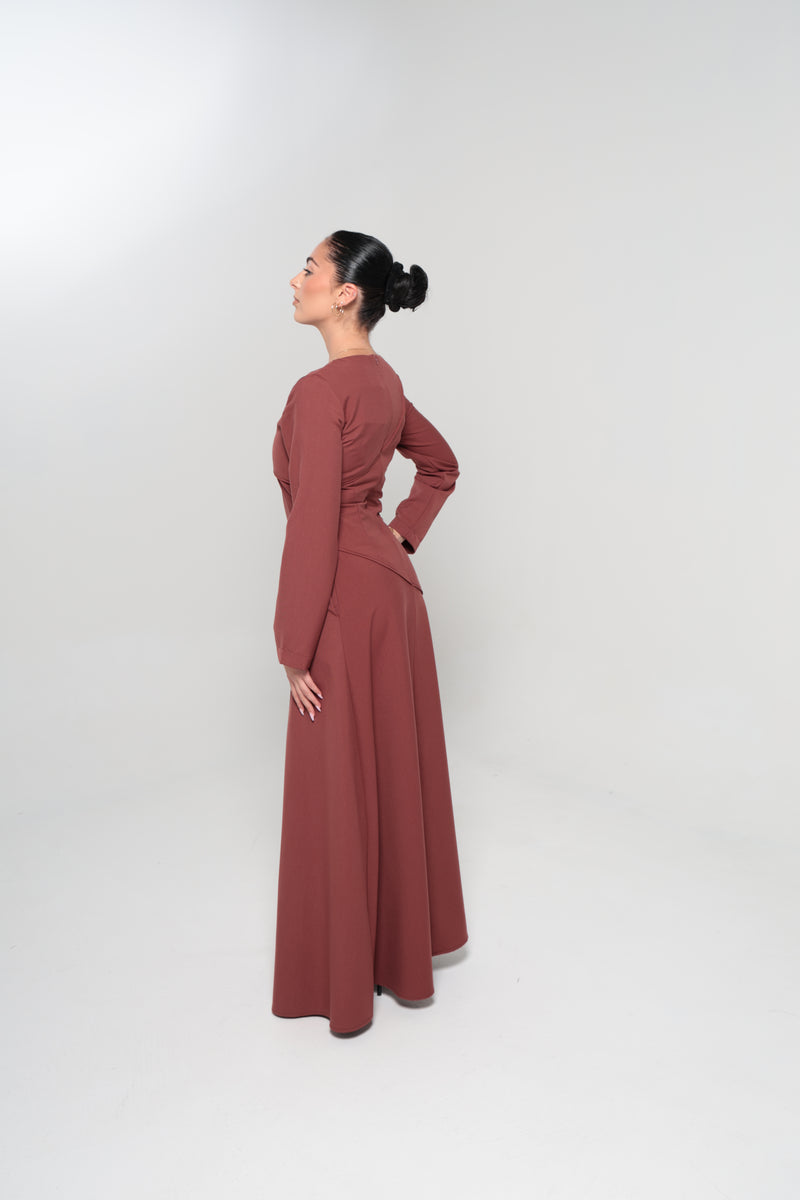 RIYADH MAXI DRESS | MAROON
