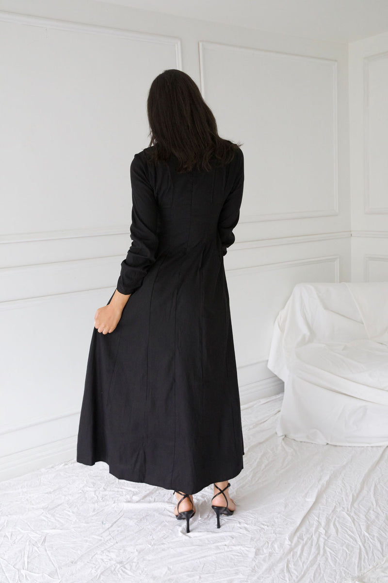 MADINA MAXI DRESS | BLACK