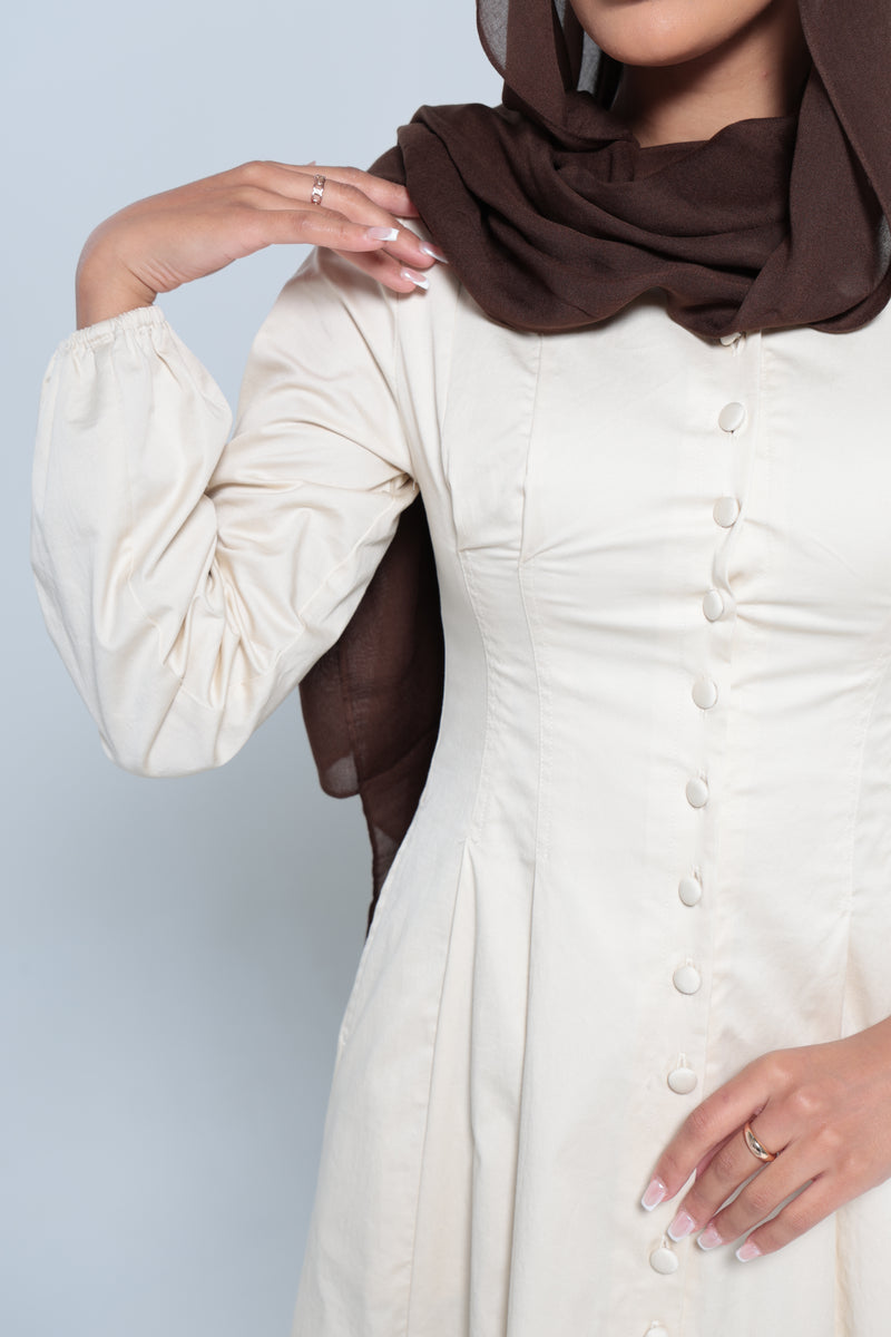 JEDDAH CINCHED MAXI | BEIGE