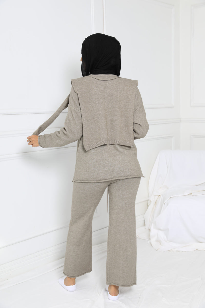 DELUSIONAL KNIT SET | TAUPE