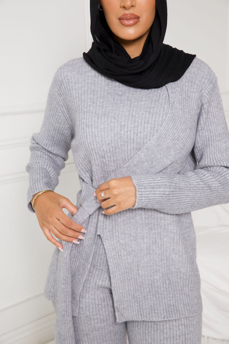 DEFINE KNIT SET | GREY