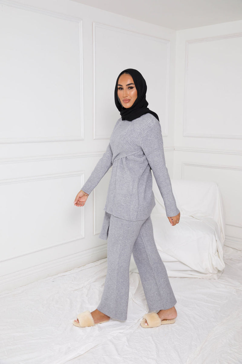 DEFINE KNIT SET | GREY