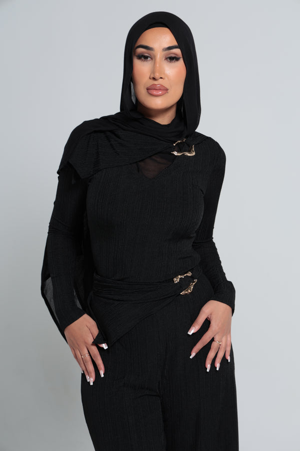 CAPRICE TOP | BLACK