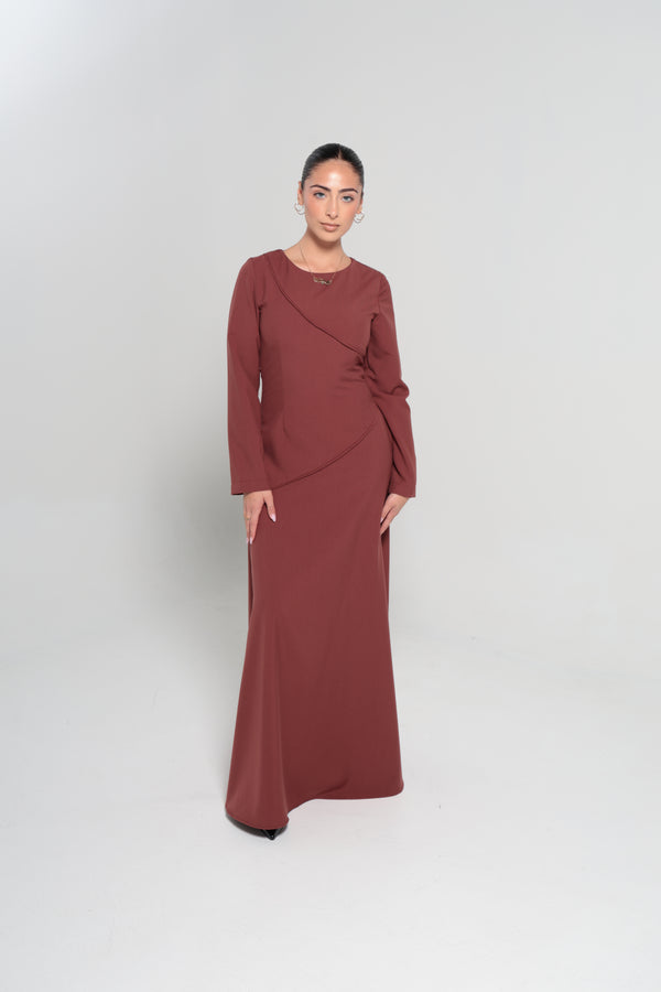 RIYADH MAXI DRESS | MAROON