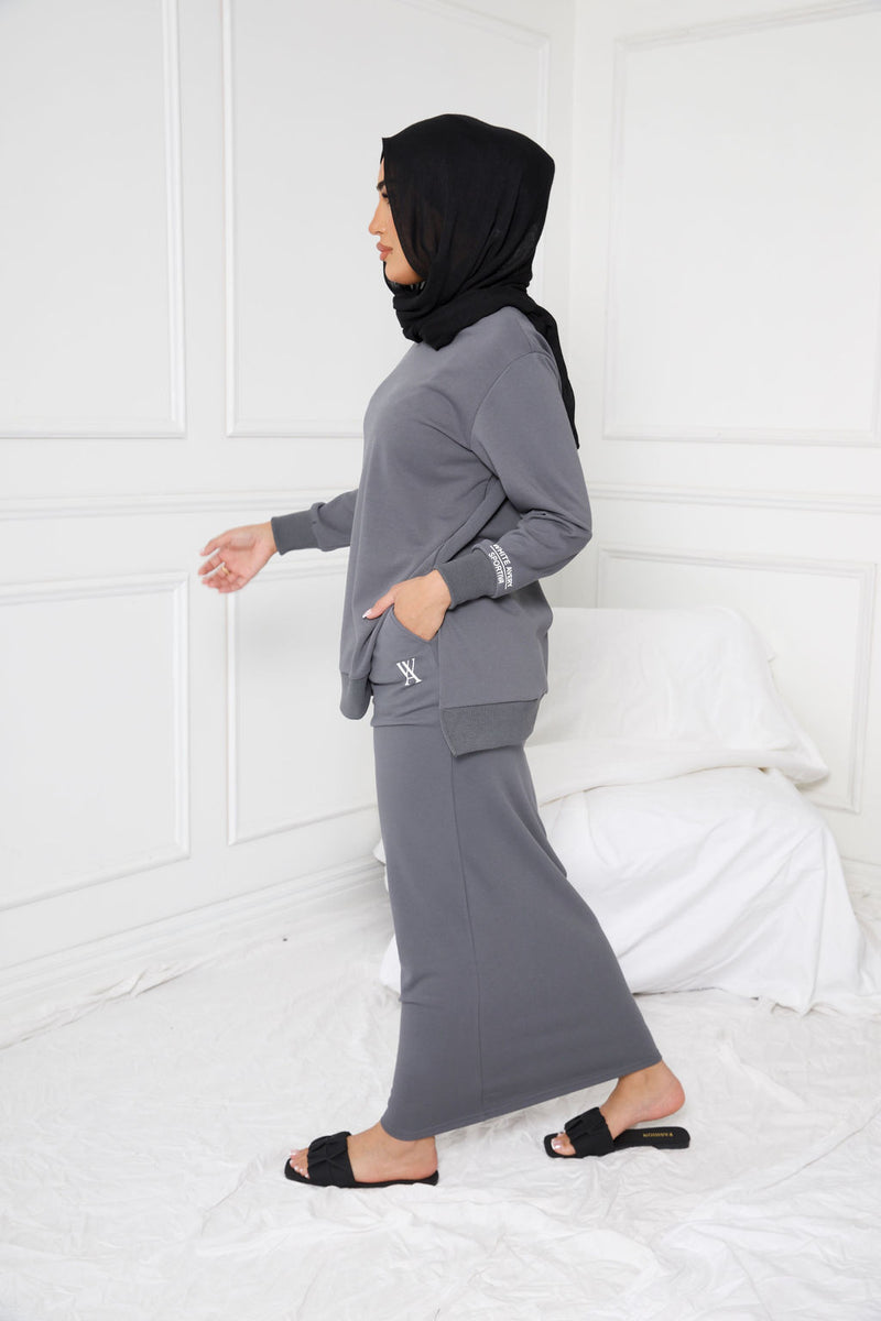 PORSCHA SPORTS SKIRT | GREY