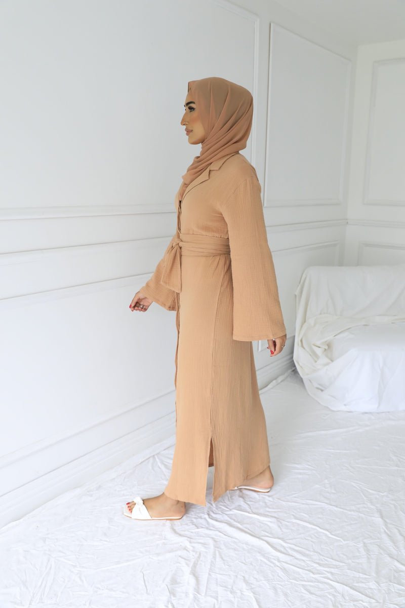 EVE DRESS | CAMEL