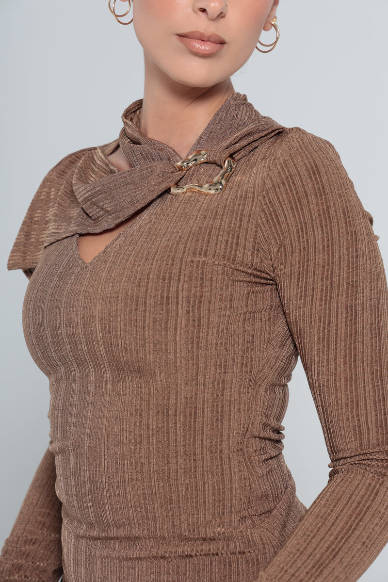 CAPRICE TOP | BROWN