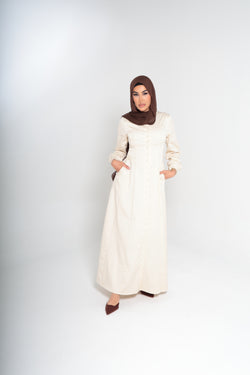 JEDDAH CINCHED MAXI | BEIGE