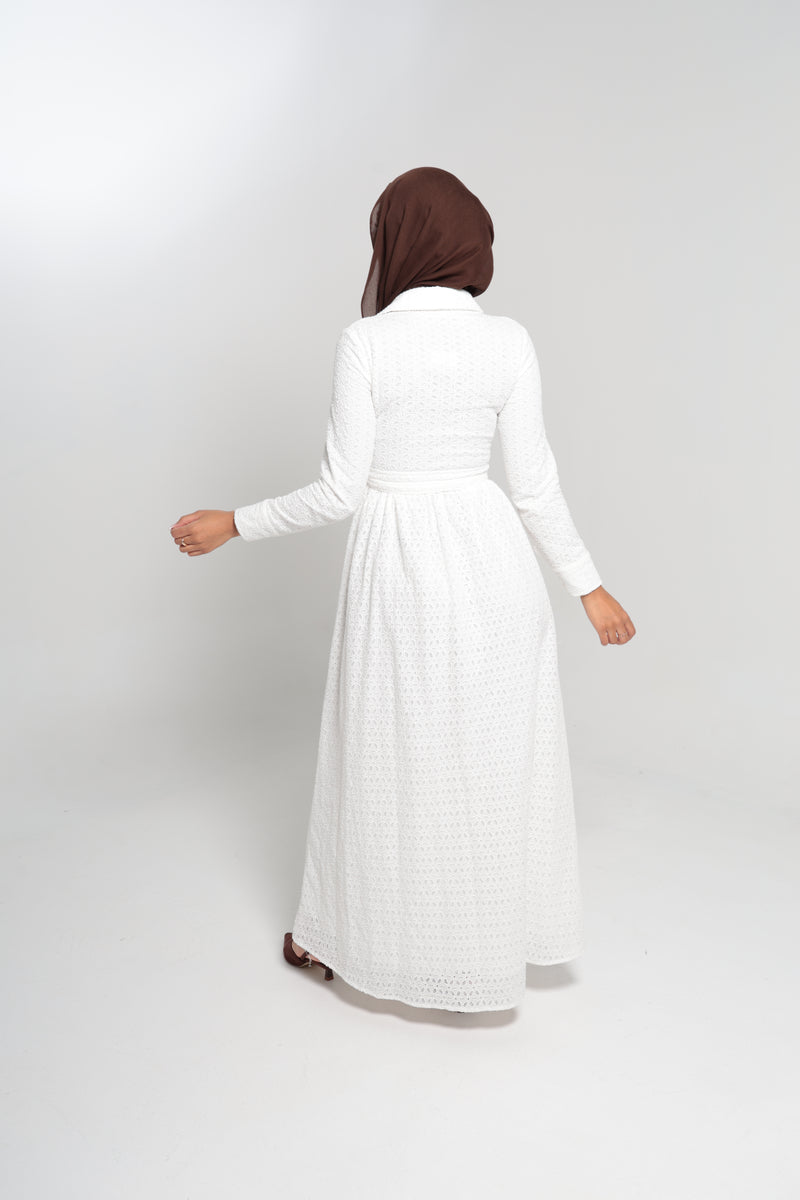 MECCAN LACE MAXI | WHITE