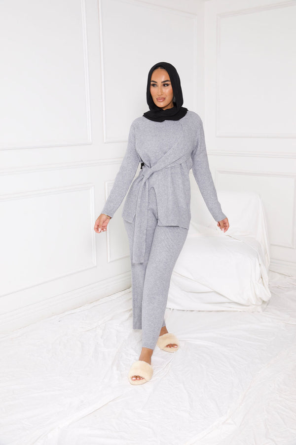 DEFINE KNIT SET | GREY