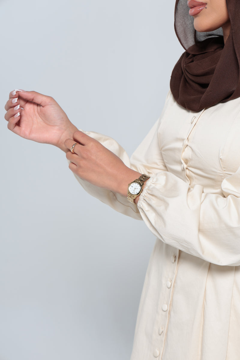 JEDDAH CINCHED MAXI | BEIGE