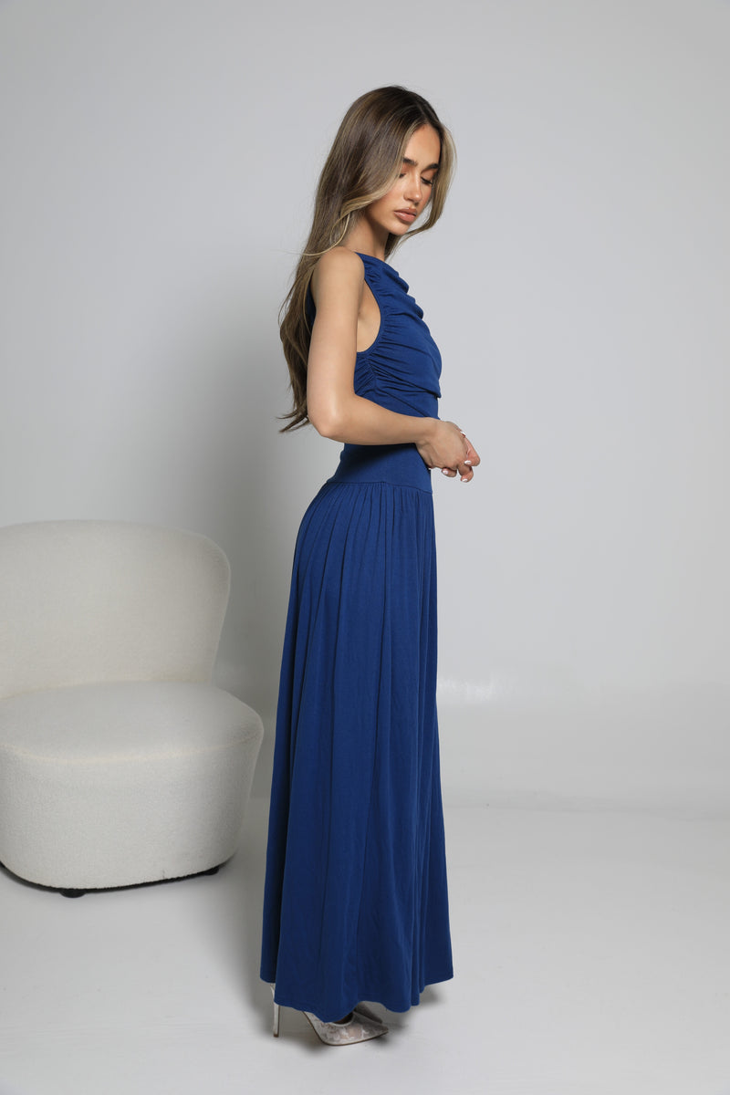 NALLAH MAXI DRESS | STEEL