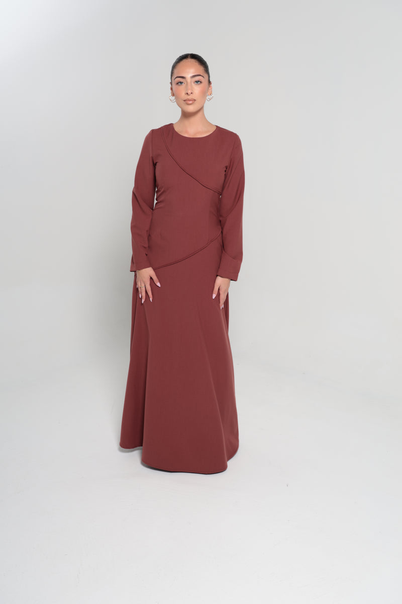 RIYADH MAXI DRESS | MAROON