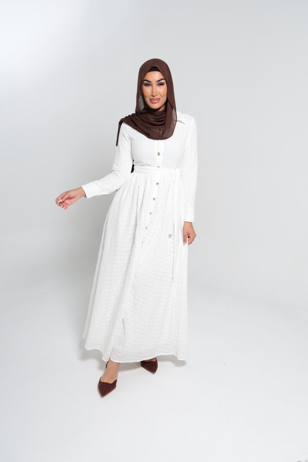 MECCAN LACE MAXI | WHITE