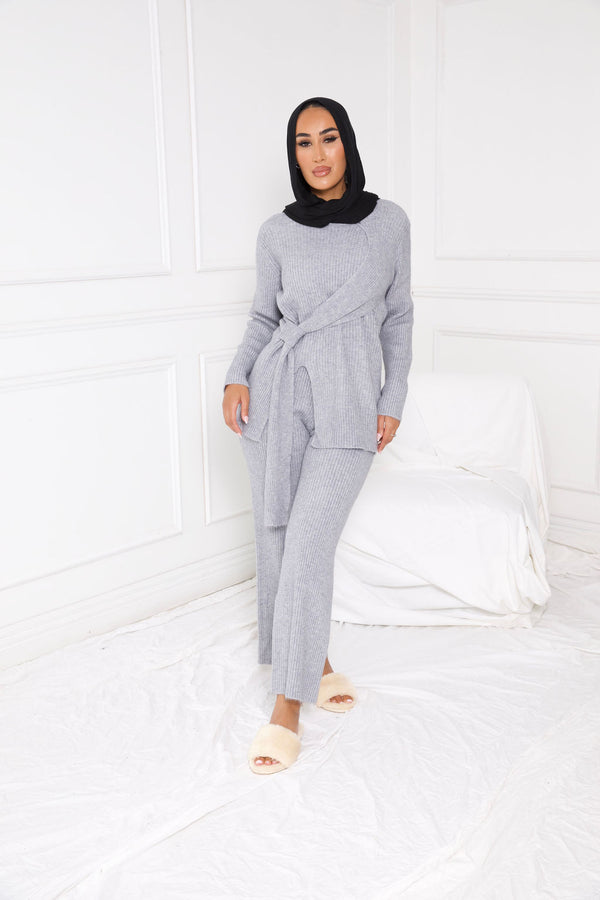 DEFINE KNIT SET | GREY