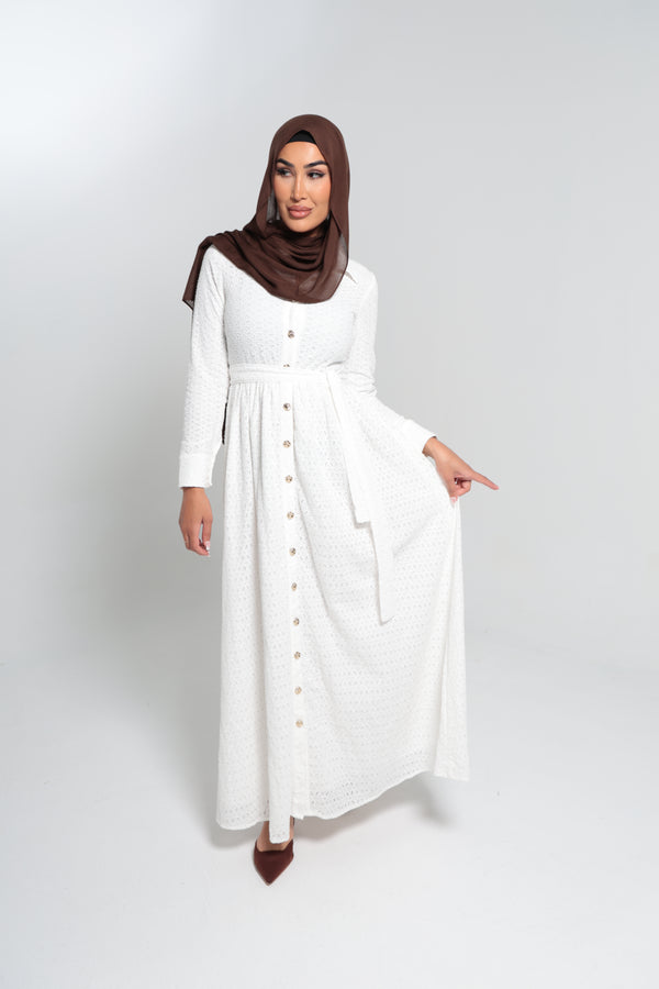 MECCAN LACE MAXI | WHITE
