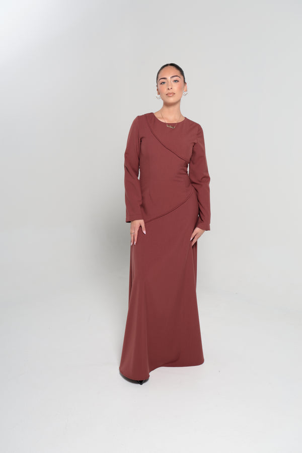 RIYADH MAXI DRESS | MAROON
