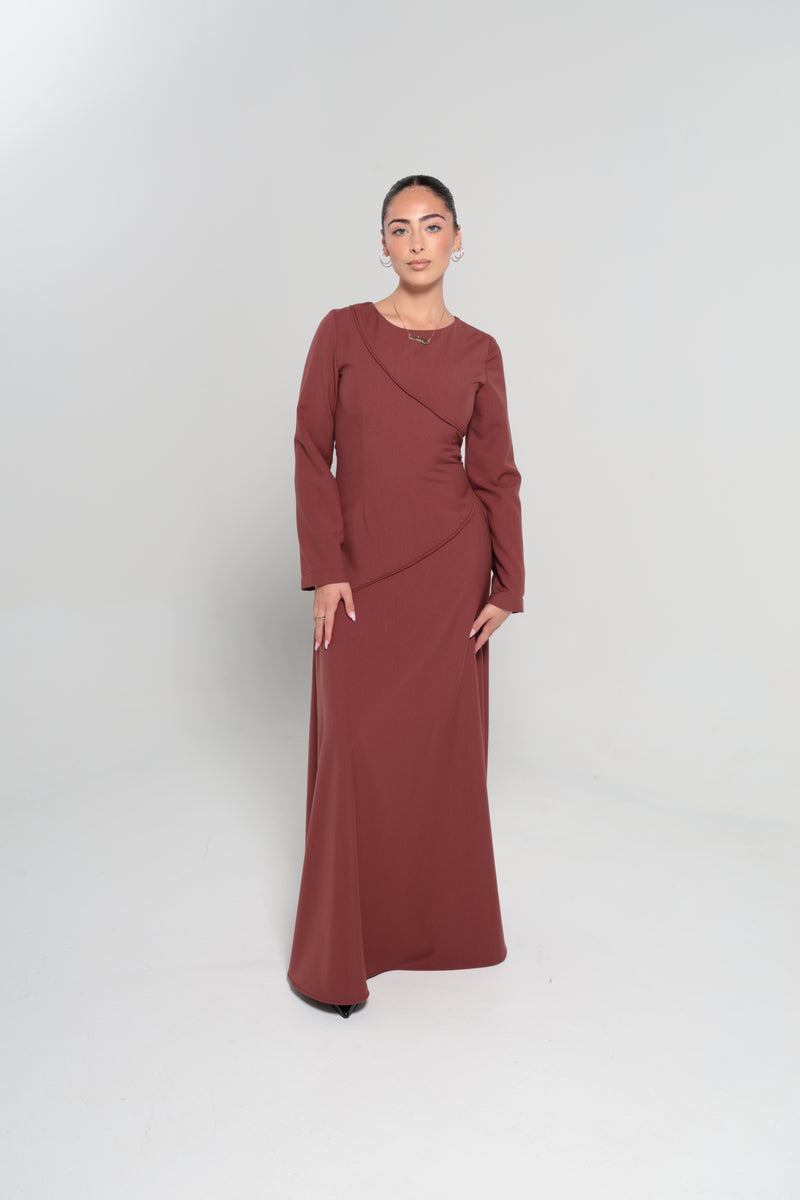 RIYADH MAXI DRESS | MAROON