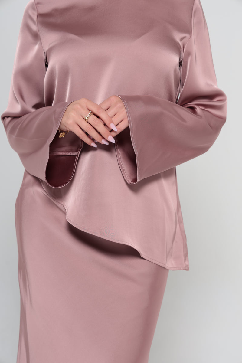 INDULGENCE ASSYMETRICAL TOP | ROSE