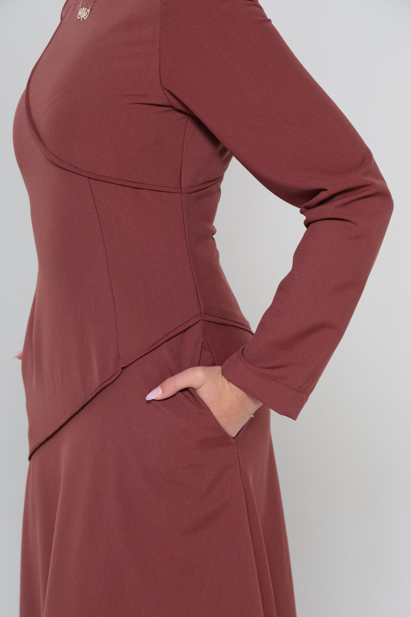 RIYADH MAXI DRESS | MAROON