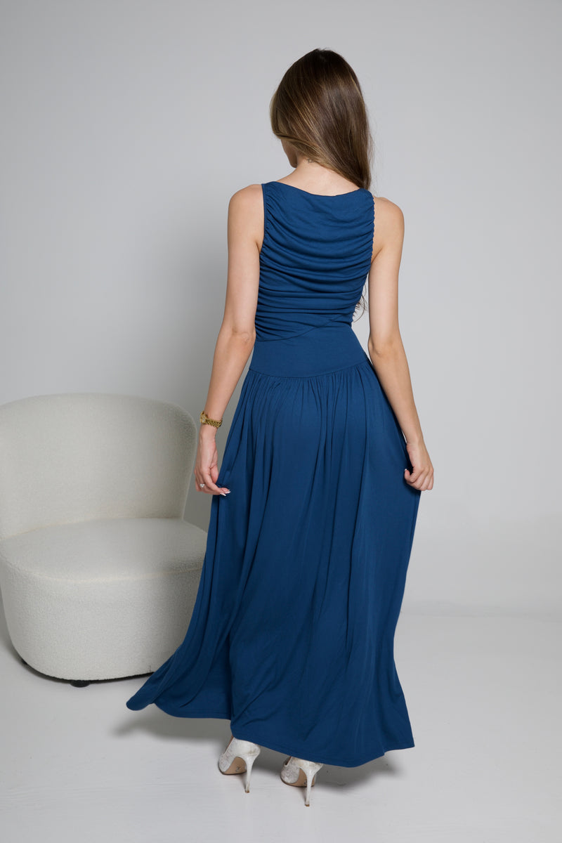 NALLAH MAXI DRESS | STEEL