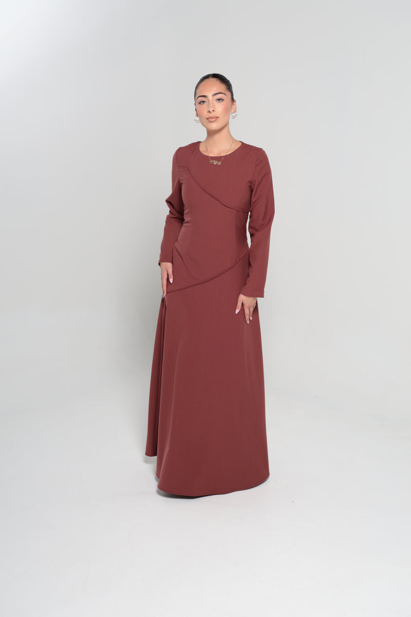 RIYADH MAXI DRESS | MAROON