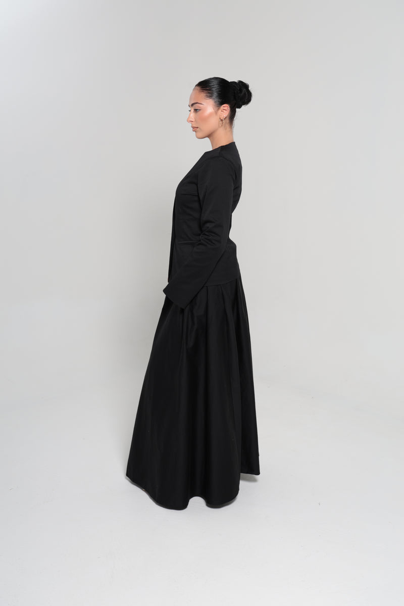 LANCÔME MAXI SKIRT | BLACK