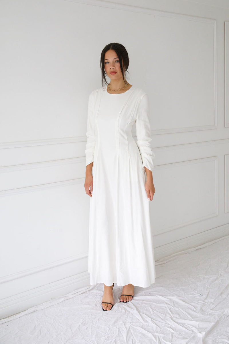 MADINA MAXI DRESS | WHITE