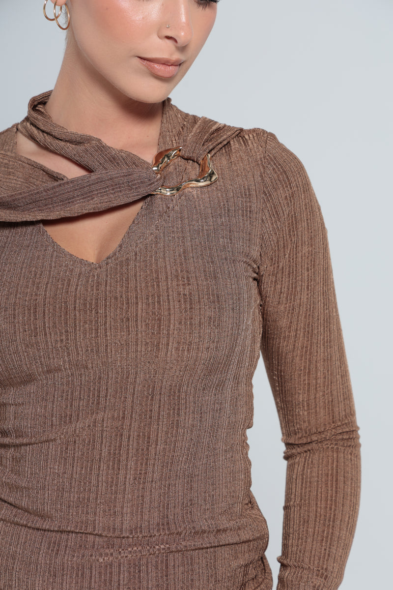 CAPRICE TOP | BROWN