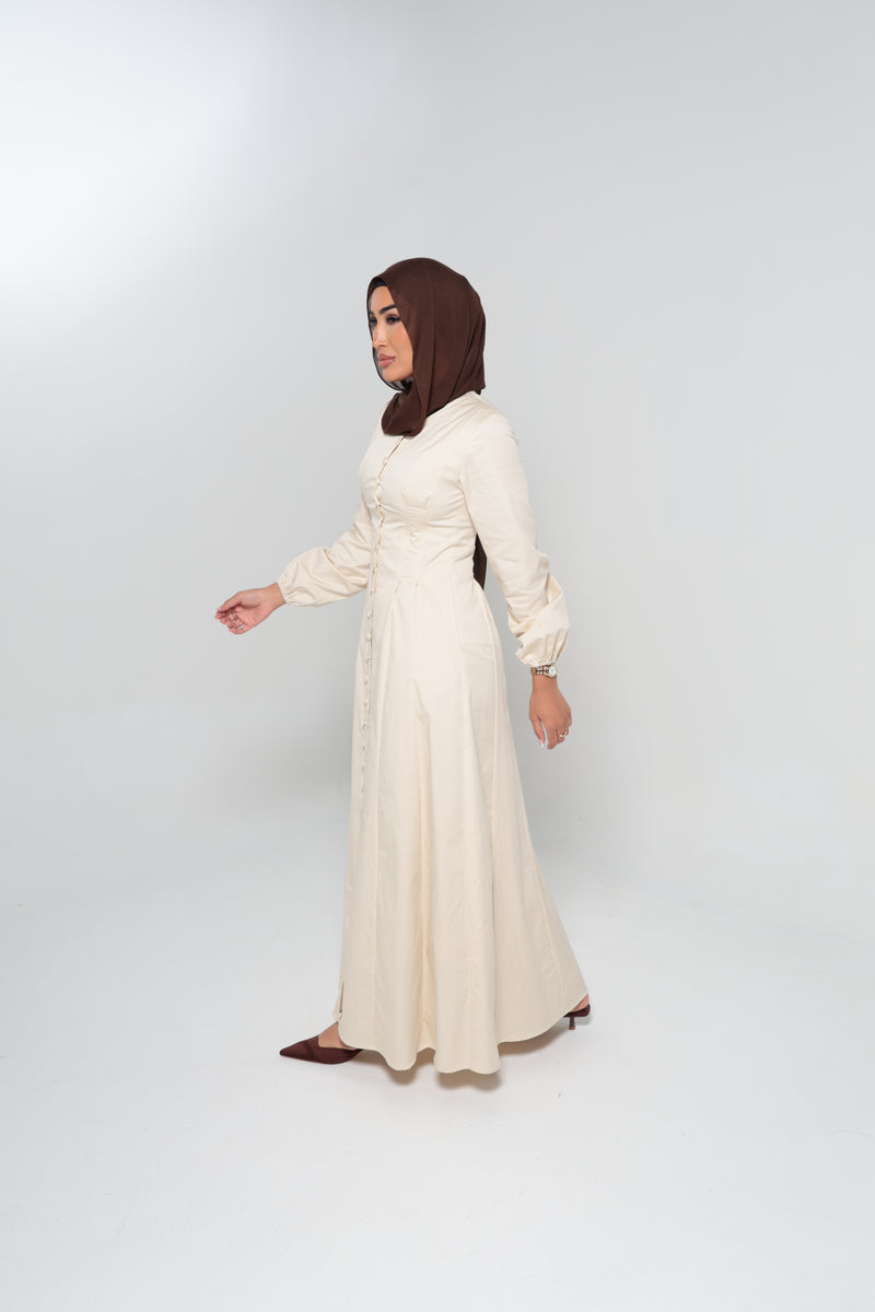 JEDDAH CINCHED MAXI | BEIGE