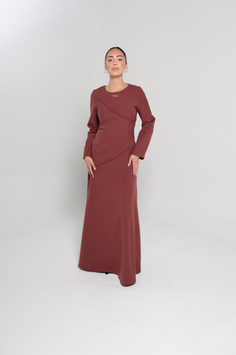 RIYADH MAXI DRESS | MAROON