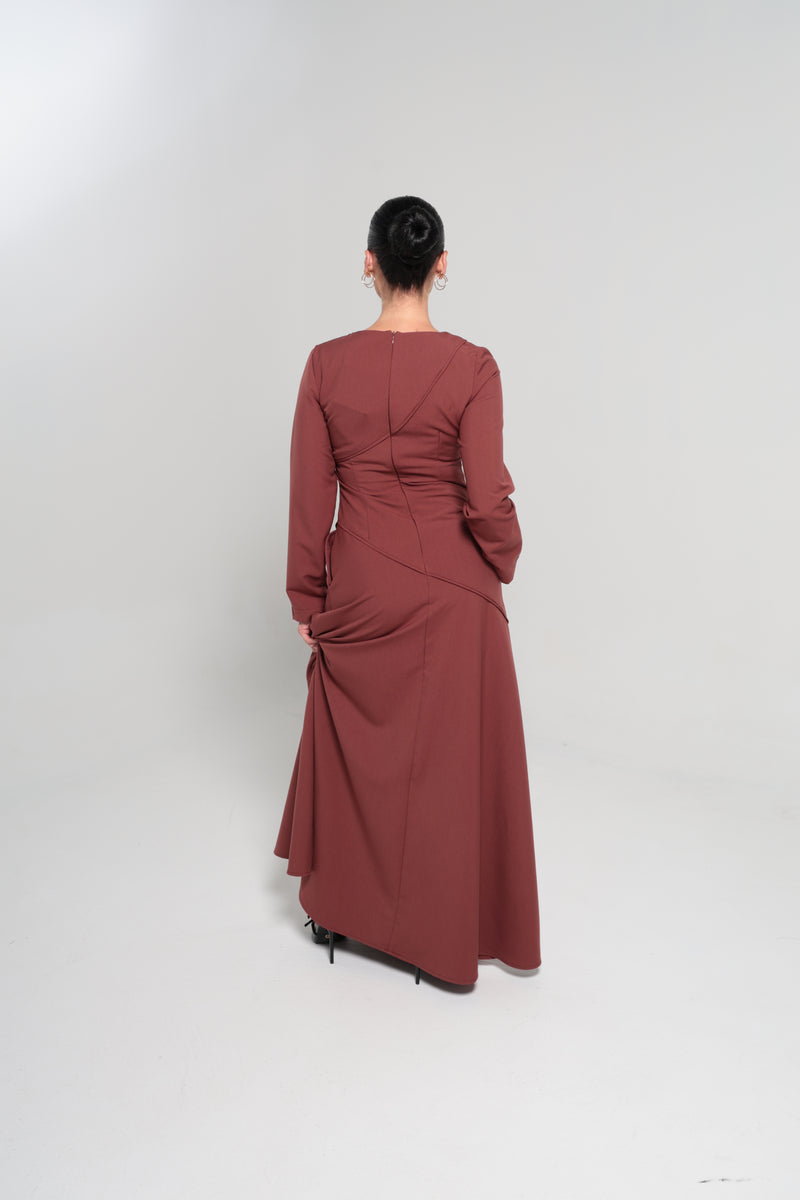 RIYADH MAXI DRESS | MAROON
