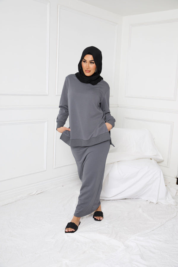PORSCHA SPORTS SKIRT | GREY