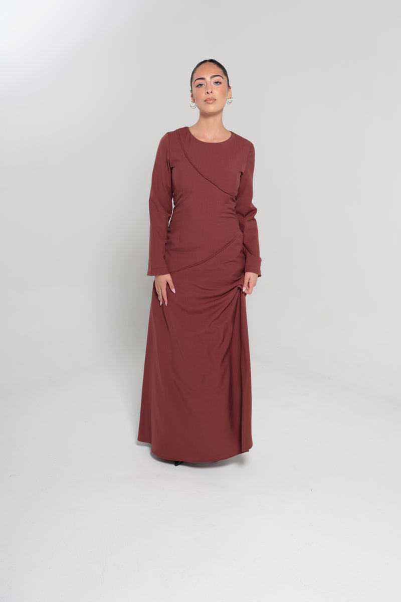 RIYADH MAXI DRESS | MAROON