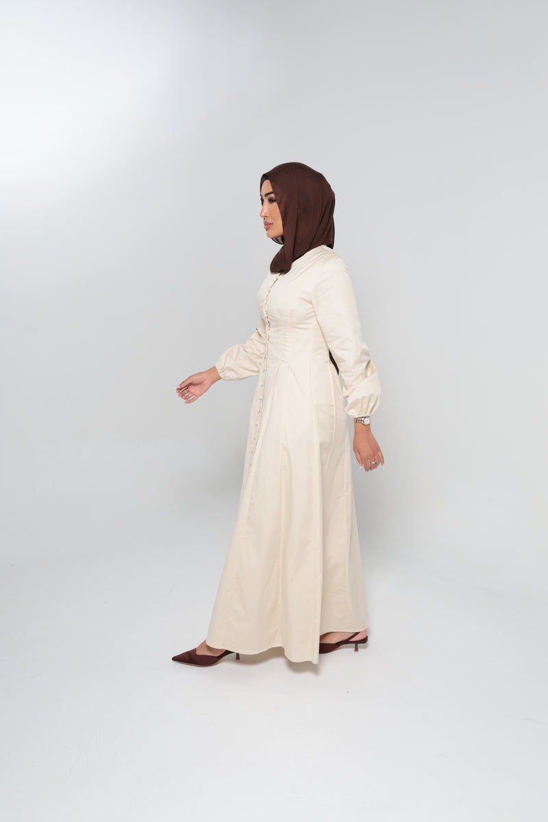 JEDDAH CINCHED MAXI | BEIGE