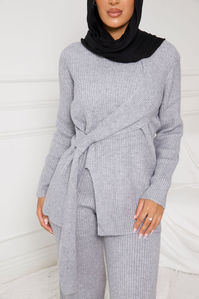 DEFINE KNIT SET | GREY