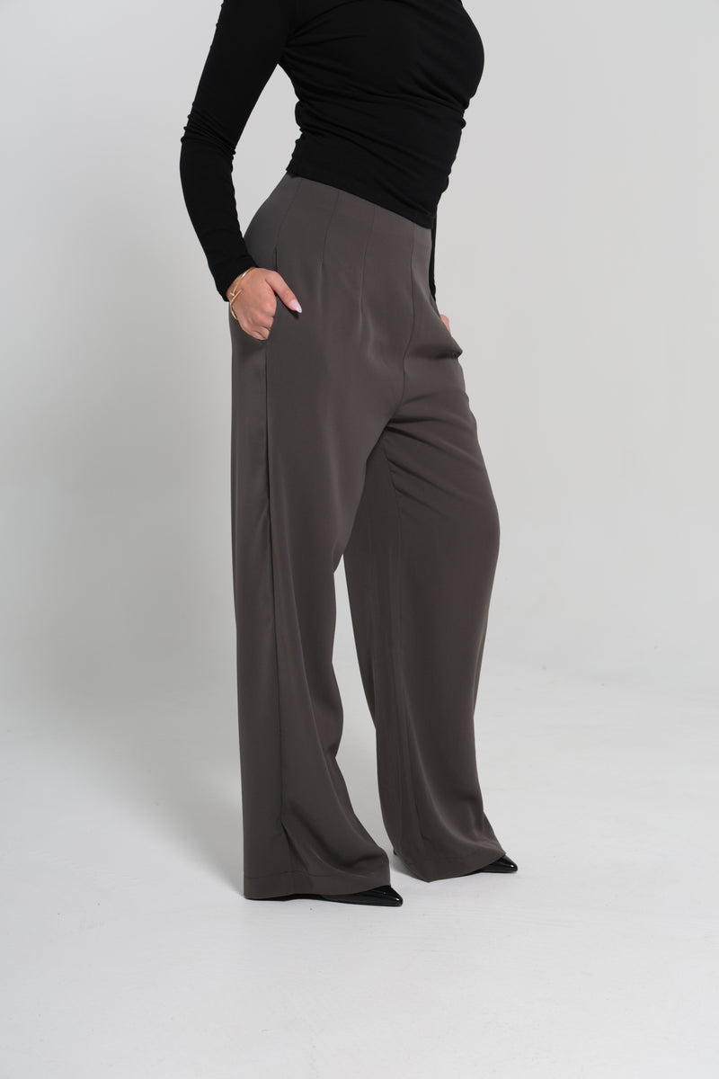 CHANEL HIGH WAISTED PANTS | GREY