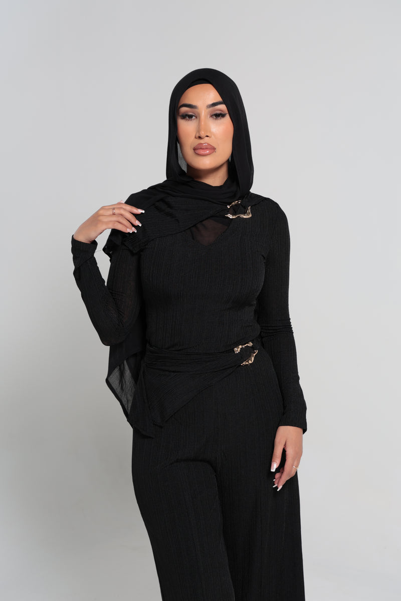 CAPRICE TOP | BLACK