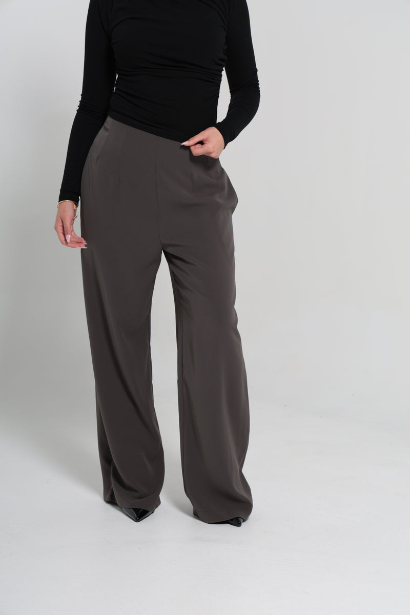 CHANEL HIGH WAISTED PANTS | GREY